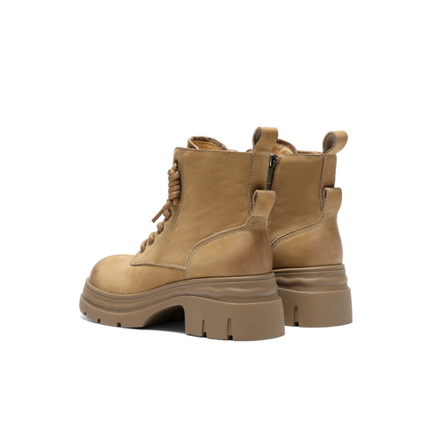 森达马丁靴女2025冬新商场同款户外潮流厚底休闲短靴XTB01DD5