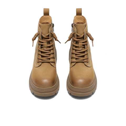 森达马丁靴女2025冬新商场同款户外潮流厚底休闲短靴XTB01DD5