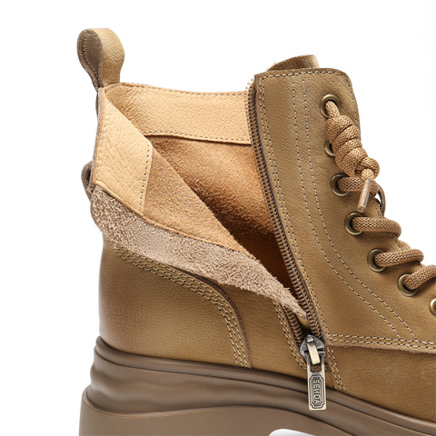 森达马丁靴女2025冬新商场同款户外潮流厚底休闲短靴XTB01DD5