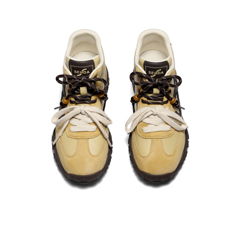 森达高帮鞋女2025冬季新款商场同款户外德训休闲鞋XTW01DD5