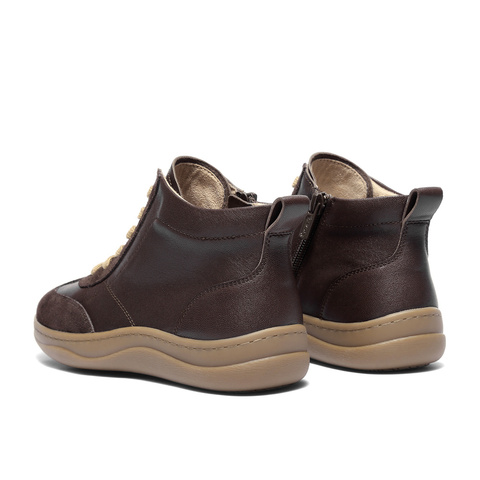 森达休闲靴女2025冬季新款商场同款舒适可可休闲短靴4CF50DD5