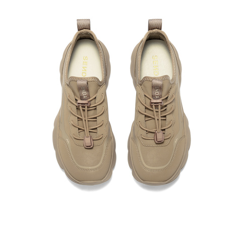 森达健步鞋女2025秋新商场同款轻便运动厚底休闲鞋XSF01CM5