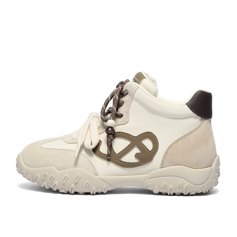 森达高帮鞋女2025冬季新款商场同款户外德训休闲鞋XTW01DD5