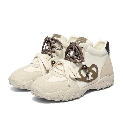 森达高帮鞋女2025冬季新款商场同款户外德训休闲鞋XTW01DD5