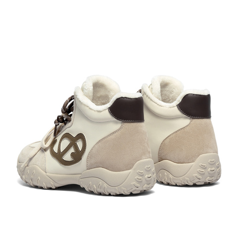 森达高帮鞋女2025冬季新款商场同款户外德训休闲鞋XTW01DD5