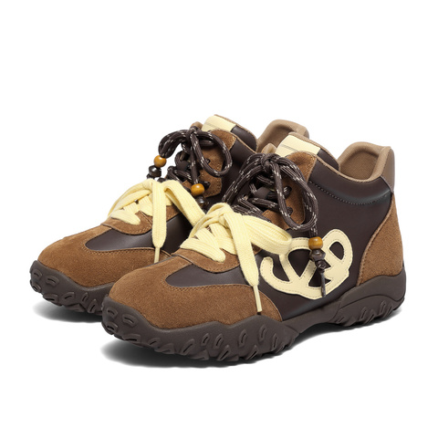 森达高帮鞋女2025冬季新款商场同款户外德训休闲鞋XTW01DD5