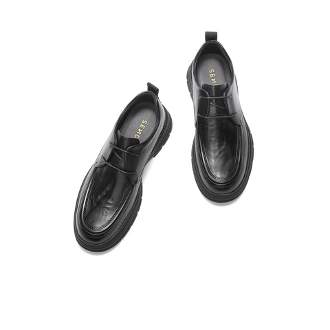 森达休闲皮鞋男2025冬新商场同款时尚商务休闲鞋1ZE01DM5