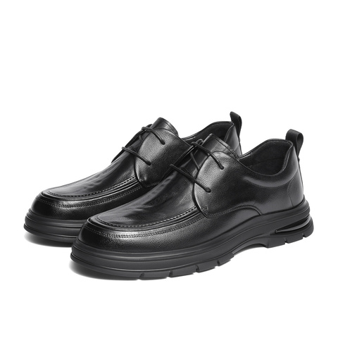 森达休闲皮鞋男2025冬新商场同款时尚商务休闲鞋1ZE01DM5