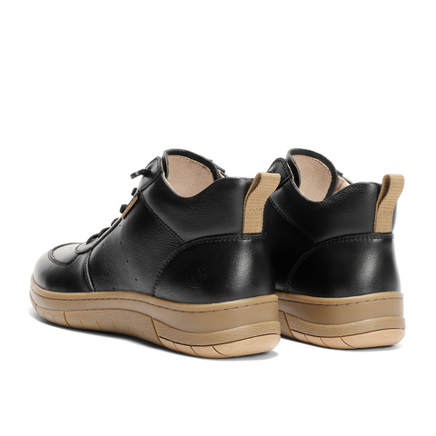 森达休闲靴女2025冬新商场同款潮流户外厚底皮短靴4BK46DD5