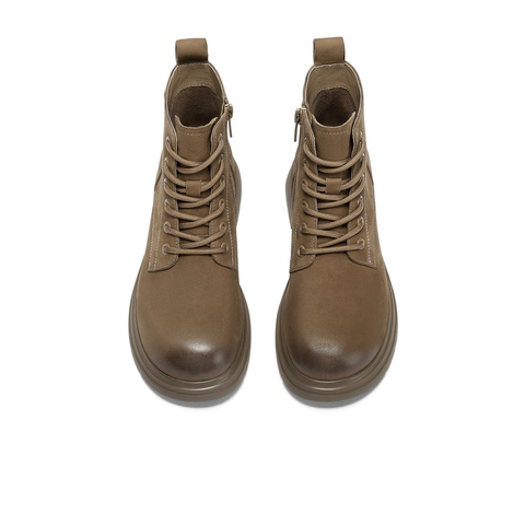 森达马丁靴女2025冬季新款商场同款户外徒步休闲短靴XSZ01DD5