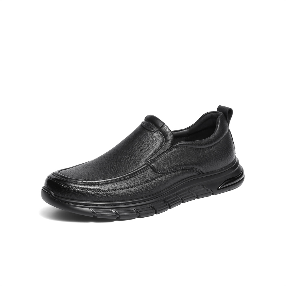 森达休闲皮鞋男2025冬新商场同款简约一脚蹬厚底单鞋2AC02DM5