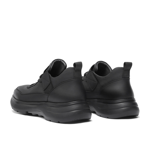 森达健步鞋男2025冬新商场同款运动风厚底休闲鞋1ZP01DM5