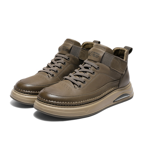 森达工装靴男2025冬新商场同款时尚户外厚底休闲短靴V3051DD5