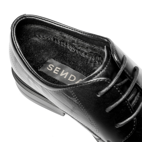 森达正装皮鞋男2025秋新商场同款职场商务皮鞋1QS01CM5