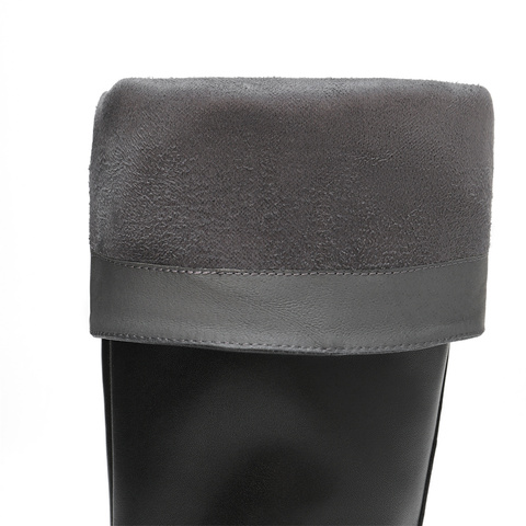 森达骑士靴女2025年冬新时尚厚底粗跟过膝长筒靴ZTI12DG5