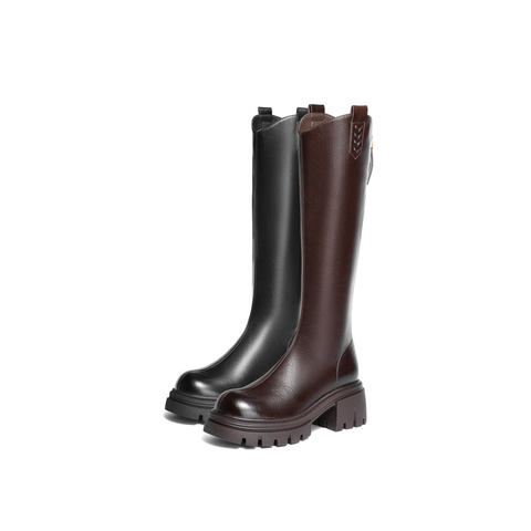 森达骑士靴女2025年冬新商场同款气质过膝长筒靴XTL01DG5