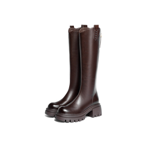 森达骑士靴女2025年冬新商场同款气质过膝长筒靴XTL01DG5