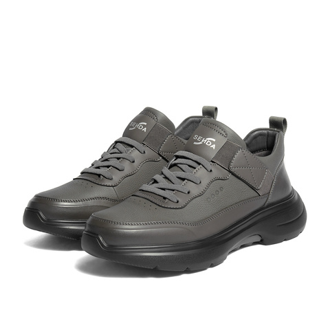 森达健步鞋男2025冬新商场同款运动风厚底休闲鞋1ZP01DM5