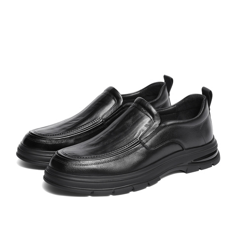 森达休闲皮鞋男2025冬新商场同款简约商务休闲鞋1ZE02DM5