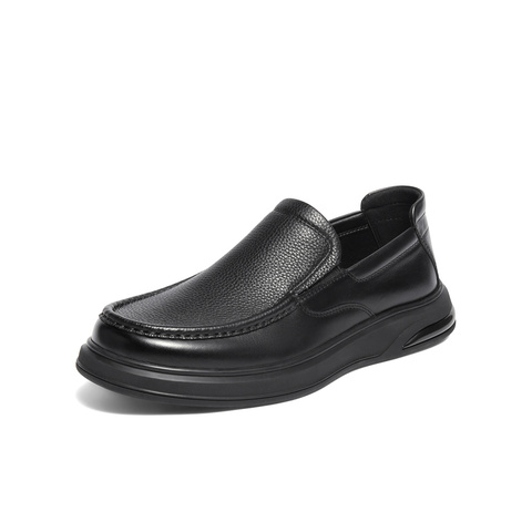 森达休闲皮鞋男2025冬新商场同款软面一脚蹬商务休闲鞋K5802DM5