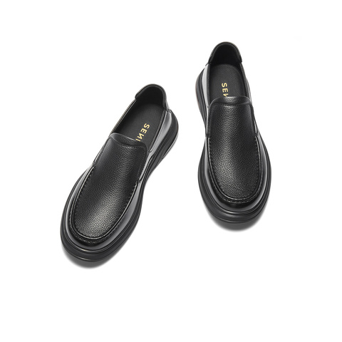 森达休闲皮鞋男2025冬新商场同款软面一脚蹬商务休闲鞋K5802DM5