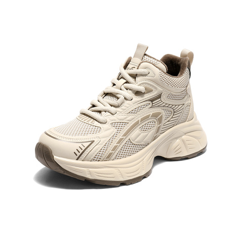 森达高帮鞋女2025冬新商场同款运动厚底休闲老爹鞋XTN01DD5