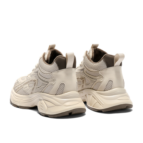 森达高帮鞋女2025冬新商场同款运动厚底休闲老爹鞋XTN01DD5