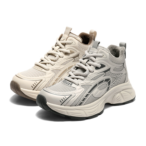 森达高帮鞋女2025冬新商场同款运动厚底休闲老爹鞋XTN01DD5