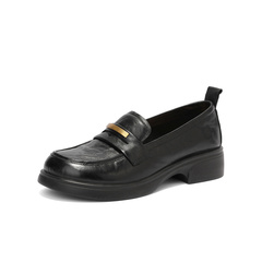 森达乐福鞋女2025秋季新款通勤一脚蹬软面厚底单鞋WP042CA5