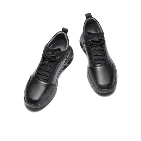 森达休闲靴男2025冬新时尚运动风厚底休闲高帮鞋VD012DD5