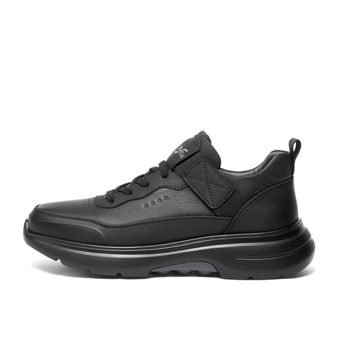 森达健步鞋男2025冬新商场同款运动风厚底休闲鞋1ZP01DM5