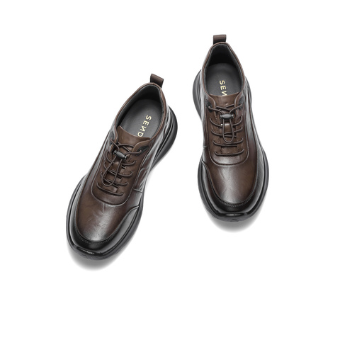 森达健步鞋男2025冬季新款商场同款户外厚底运动鞋1ZM01DM5