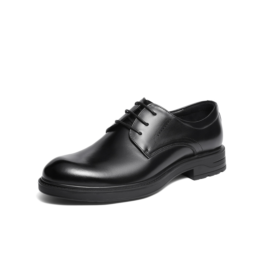 森达正装皮鞋男2025冬新商场同款通勤职场商务鞋2AS01DM5