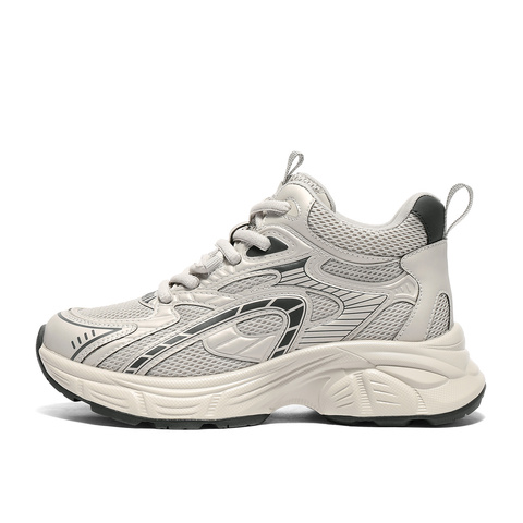 森达高帮鞋女2025冬新商场同款运动厚底休闲老爹鞋XTN01DD5