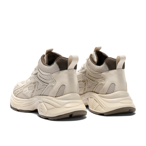 森达高帮鞋女2025冬新商场同款运动厚底休闲老爹鞋XTN01DD5