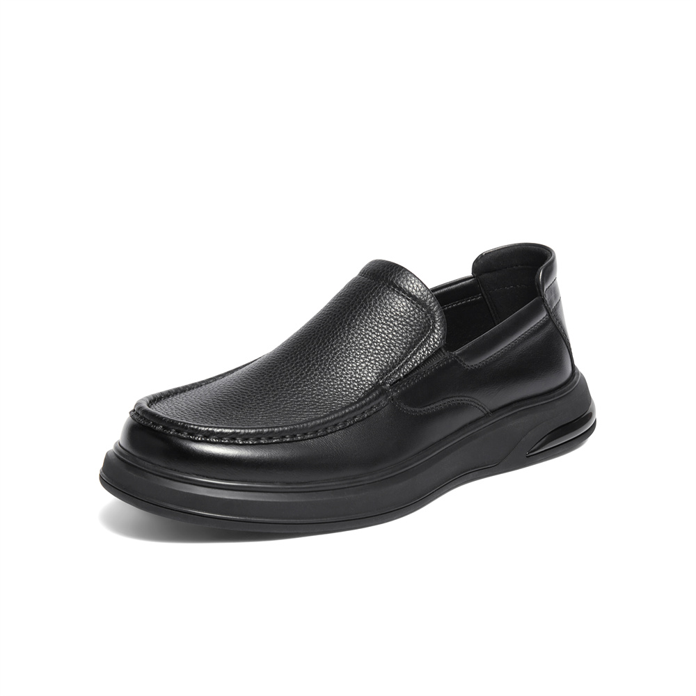 森达休闲皮鞋男2025冬新商场同款软面一脚蹬商务休闲鞋K5802DM5