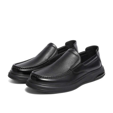 森达休闲皮鞋男2025冬新商场同款软面一脚蹬商务休闲鞋K5802DM5