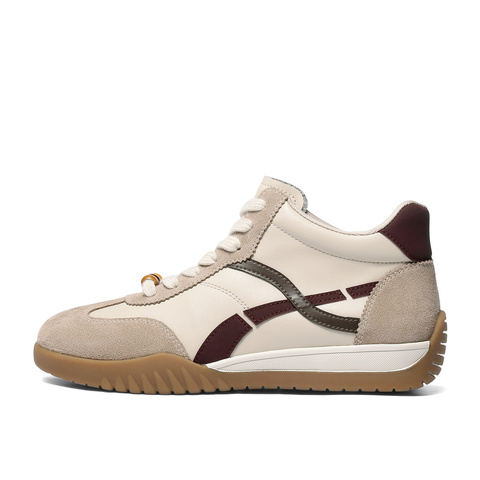 森达高板鞋女2025冬季新款商场同款德训休闲鞋4NR43DD5