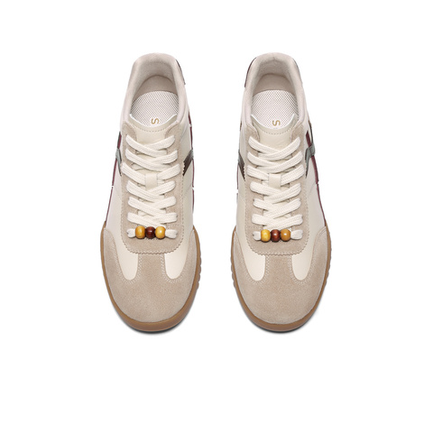 森达高板鞋女2025冬季新款商场同款德训休闲鞋4NR43DD5