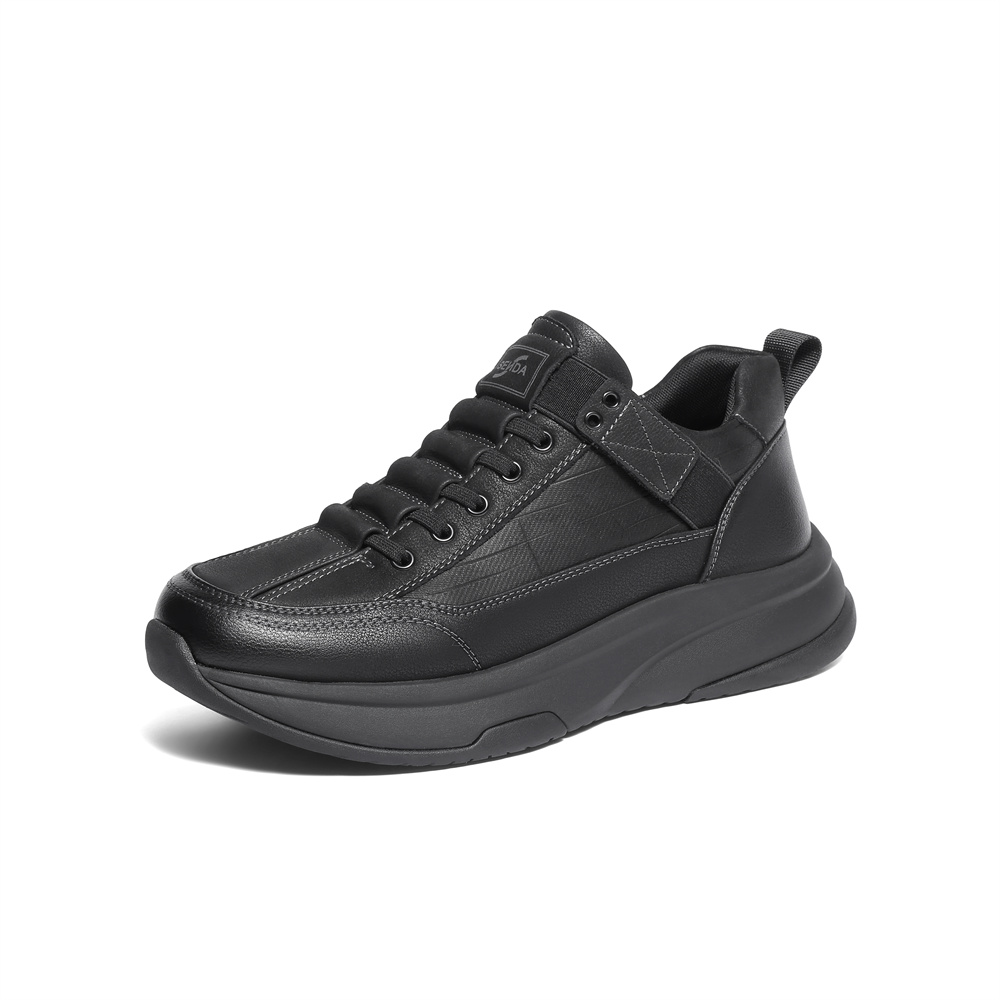 森达休闲靴男2025冬季新款商场同款运动风厚底短靴1ZS01DD5