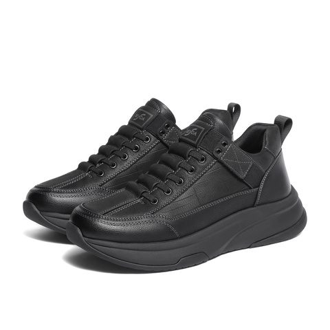 森达休闲靴男2025冬季新款商场同款运动风厚底短靴1ZS01DD5