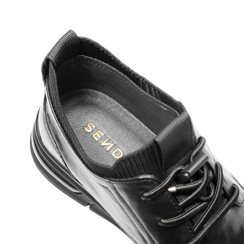 森达皮靴男2025冬季新款商场同款简约舒适厚底休闲鞋2AX01DD5