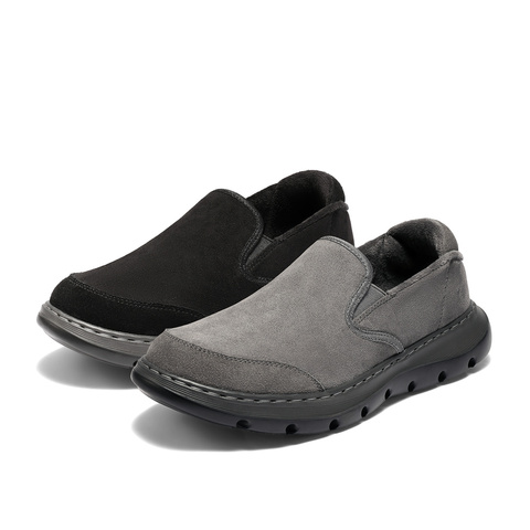 森达乐福鞋男2025冬新一脚蹬舒适保暖厚底休闲鞋WPN06DM5