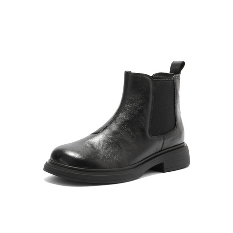 森达切尔西靴女2025冬新时尚潮流厚底休闲短靴WP047DD5