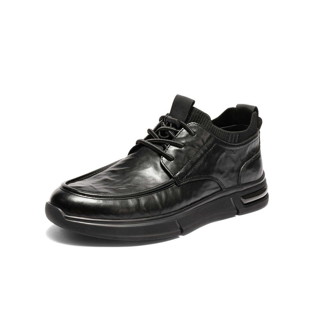 森达皮靴男2025冬季新款商场同款简约舒适厚底休闲鞋2AX01DD5