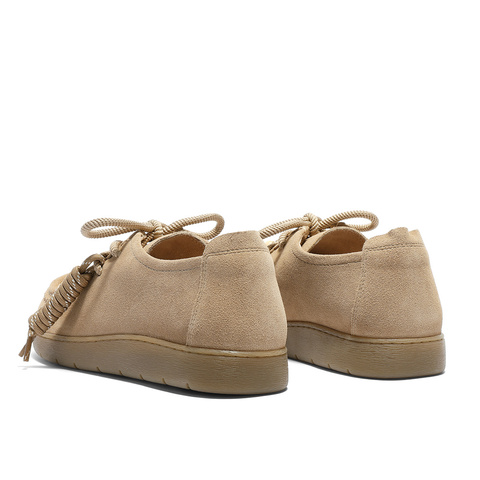 森达袋鼠鞋女款2025秋季新款舒适平底可可简约休闲鞋4URC9CM5