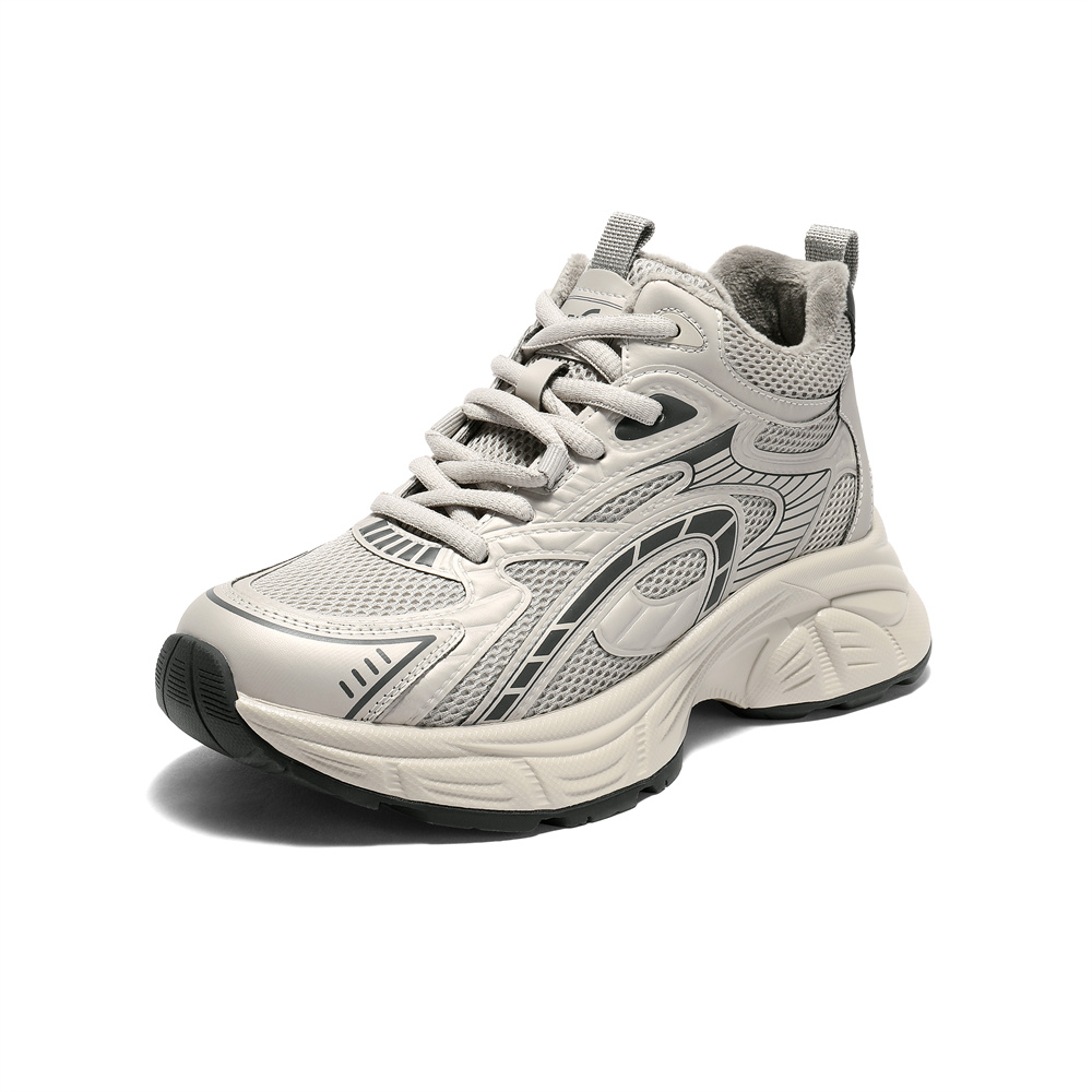 森达高帮鞋女2025冬新商场同款运动厚底休闲老爹鞋XTN01DD5