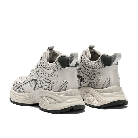 森达高帮鞋女2025冬新商场同款运动厚底休闲老爹鞋XTN01DD5