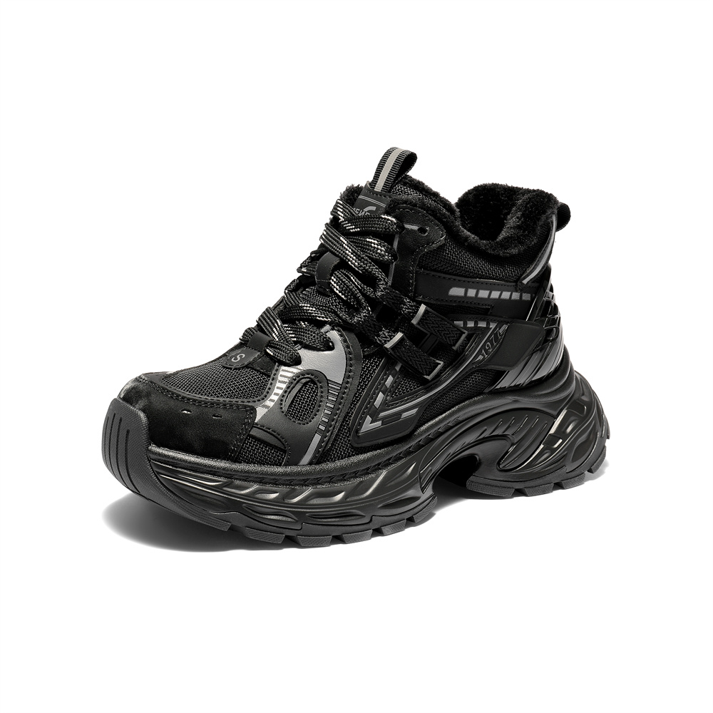 森达休闲靴女2025冬季新款商场同款运动老爹短靴XVP01DD5