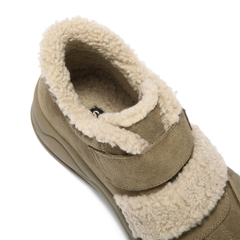 森达雪地靴女2025冬新商场同款保暖毛绒厚底短靴XTX02DD5